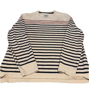 FAT FACE Mens Crew Neck Jumper Long Sleeve Shirt 2XL Striped